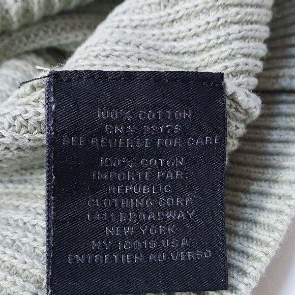 Magaschoni Man Cotton Crewneck Sweater Sage Mint M - Picture 8 of 12